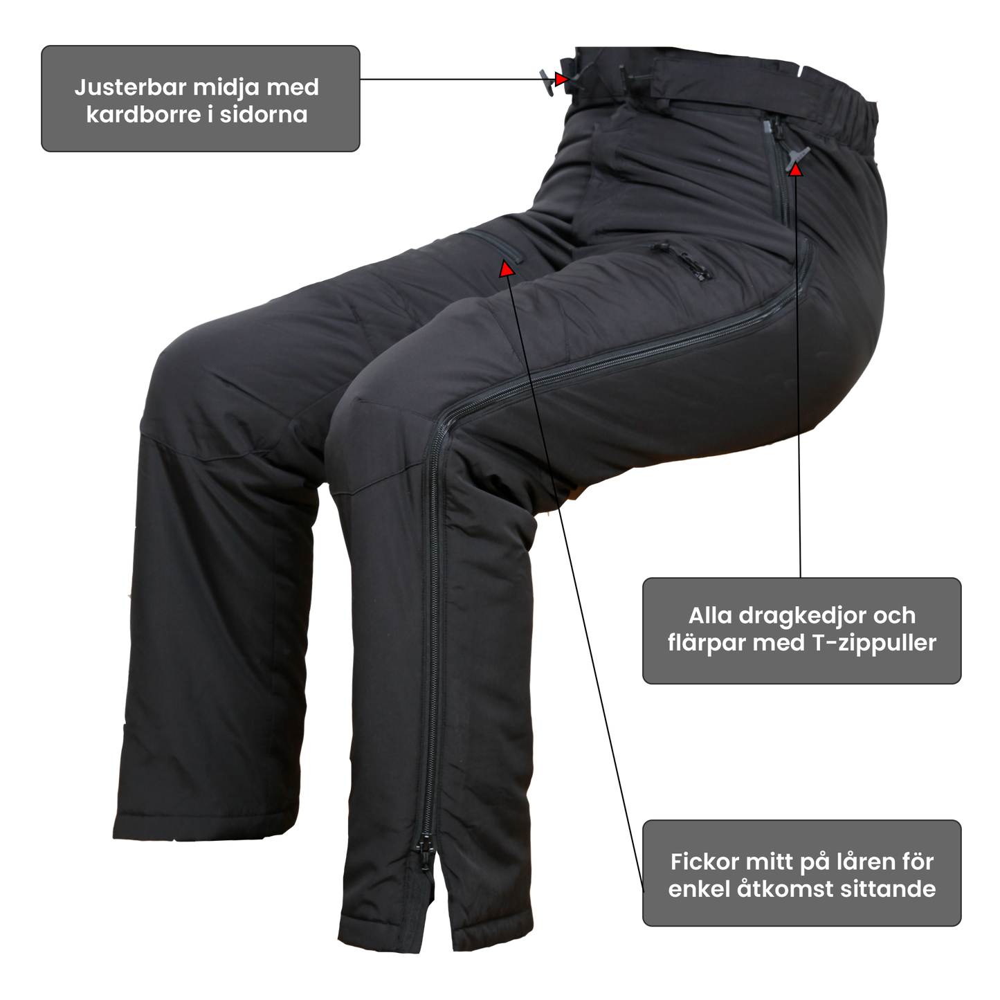 Comfort Cover Bukser Dame Svart